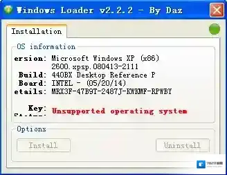 windows loader信息