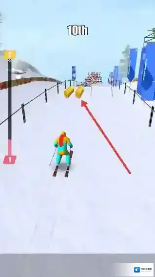 滑雪能手滑行