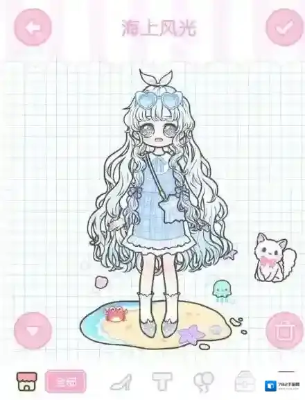 装扮少女风景